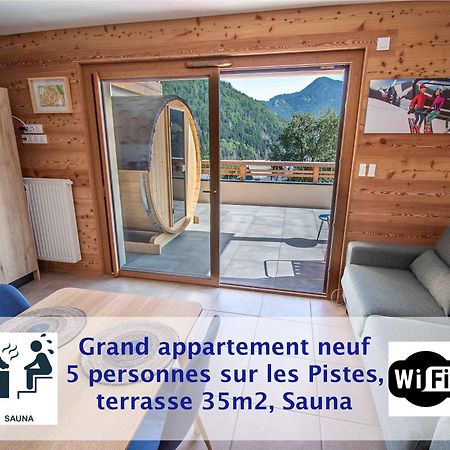 Saint-Jean-dʼAulps Dans Residence Neuve Le Snow Roc Sur Les Pistes, Grand Studio Cosy 5 Pers Avec Terrasse Panoramique, Sauna, Wifi מראה חיצוני תמונה