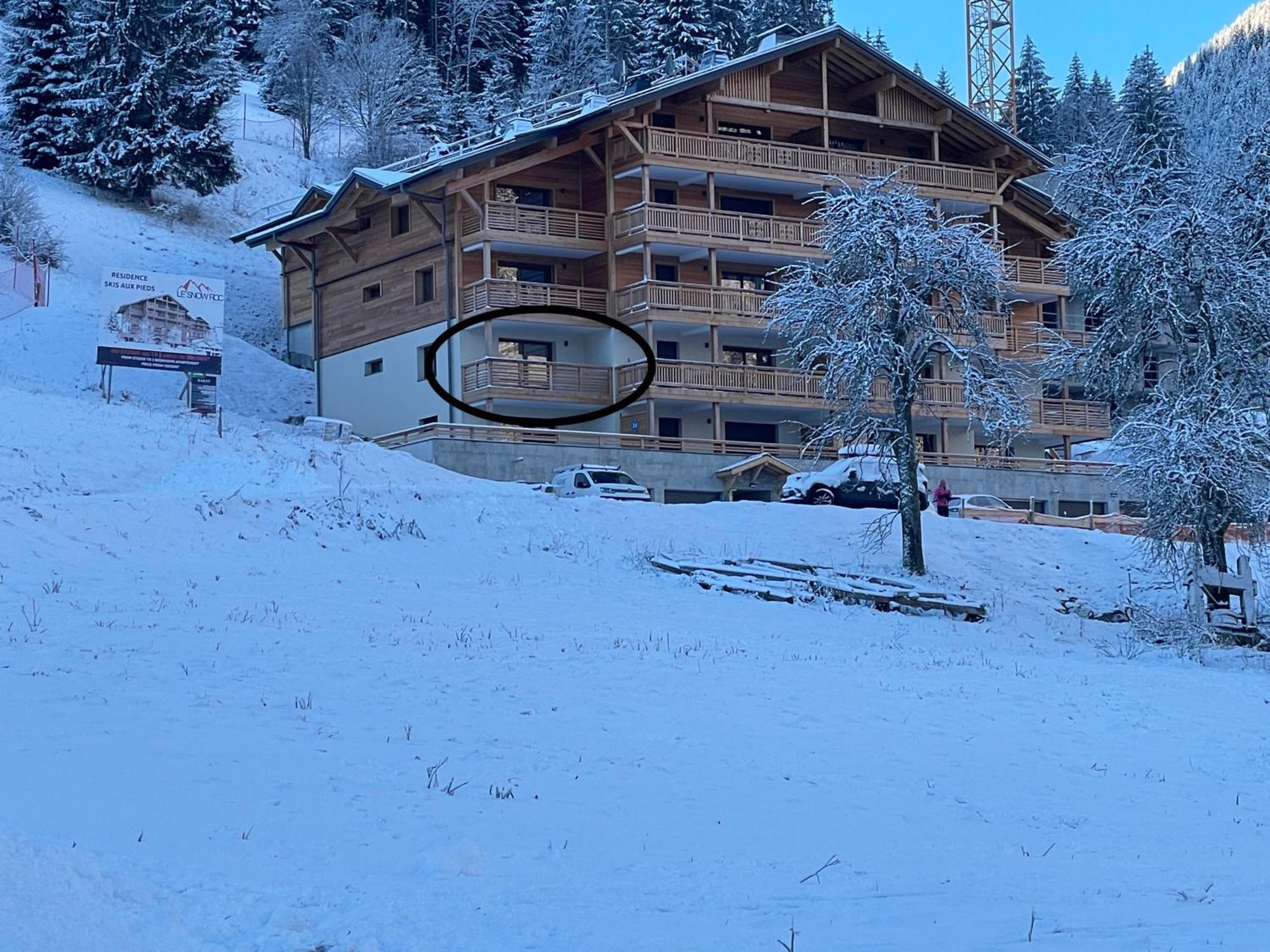 Saint-Jean-dʼAulps Dans Residence Neuve Le Snow Roc Sur Les Pistes, Grand Studio Cosy 5 Pers Avec Terrasse Panoramique, Sauna, Wifi מראה חיצוני תמונה