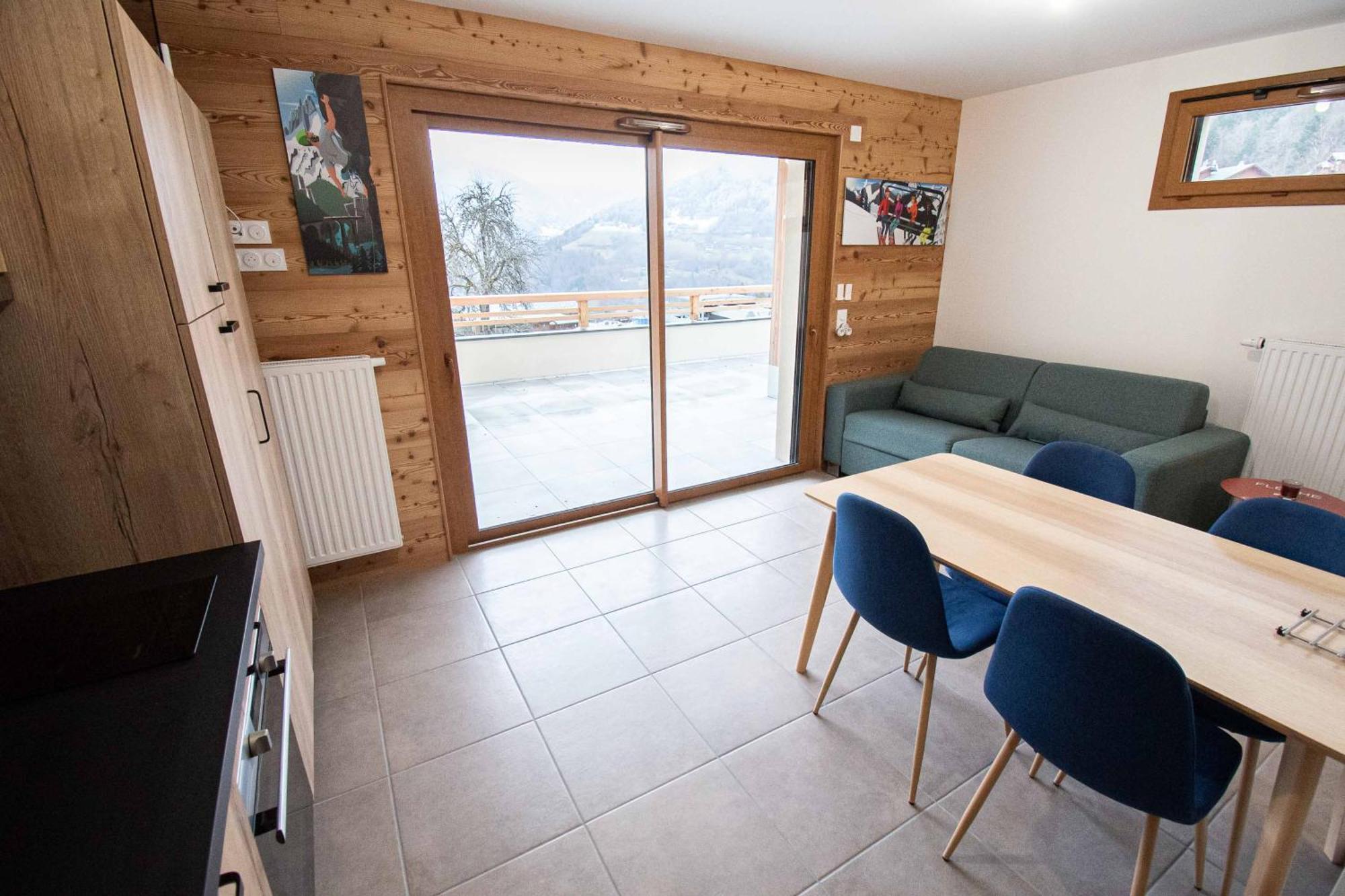 Saint-Jean-dʼAulps Dans Residence Neuve Le Snow Roc Sur Les Pistes, Grand Studio Cosy 5 Pers Avec Terrasse Panoramique, Sauna, Wifi מראה חיצוני תמונה