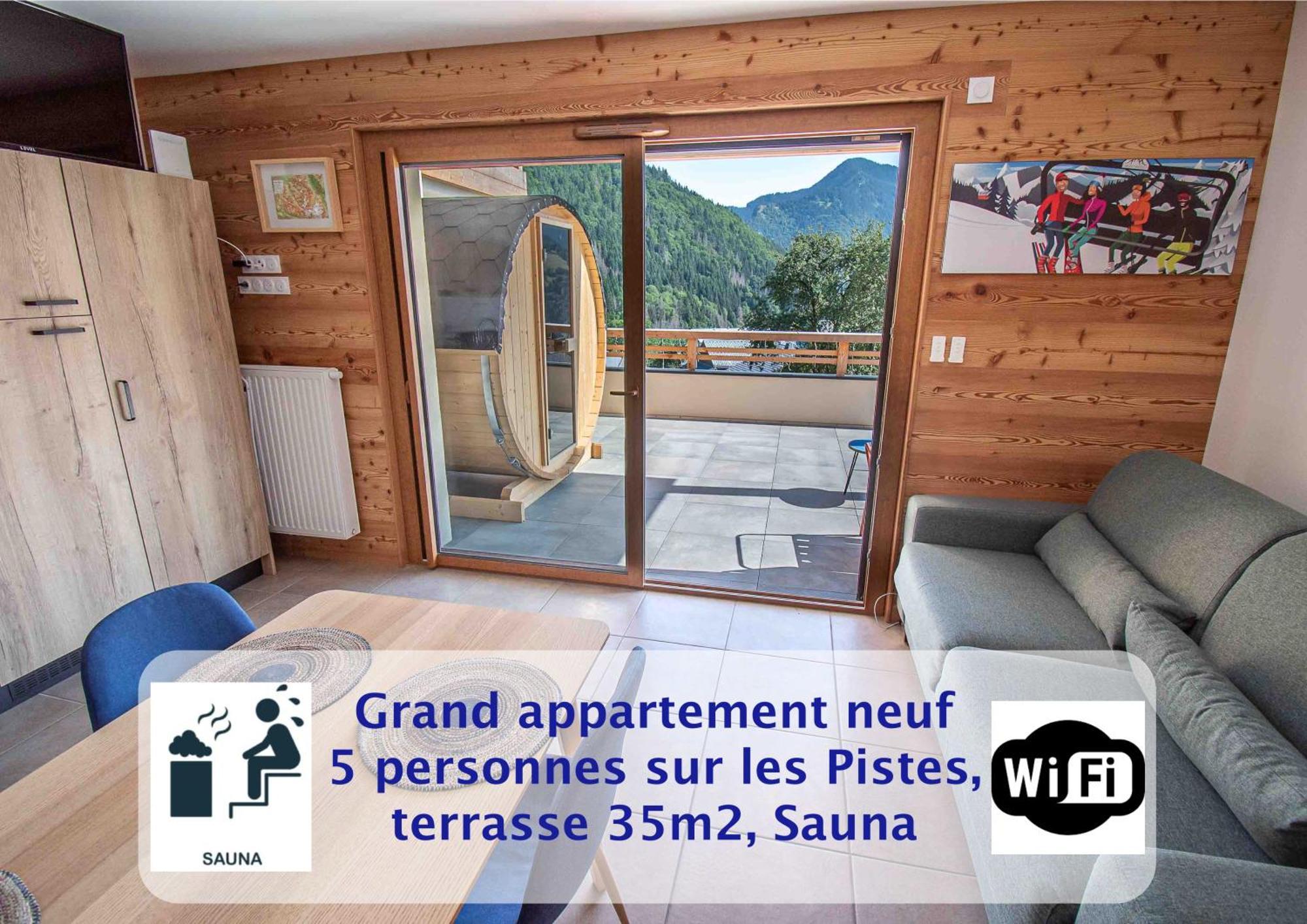 Saint-Jean-dʼAulps Dans Residence Neuve Le Snow Roc Sur Les Pistes, Grand Studio Cosy 5 Pers Avec Terrasse Panoramique, Sauna, Wifi מראה חיצוני תמונה